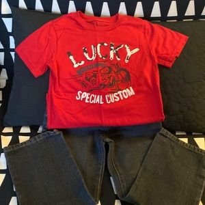 Lucky Brand Jean & T-shirt Set